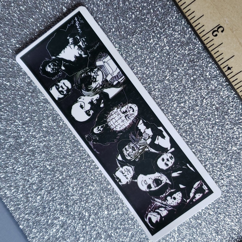 HORROR MOVIE waterproof sticker Mashup Crossover